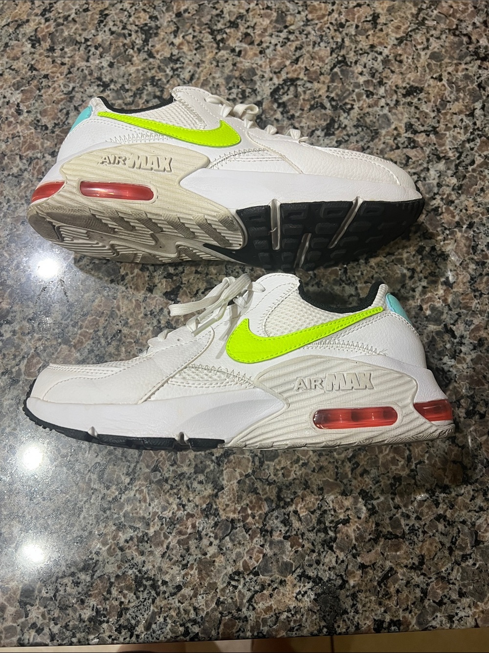 Nike Air Max Excee 
 Sneakers white with Teal and Black Accents